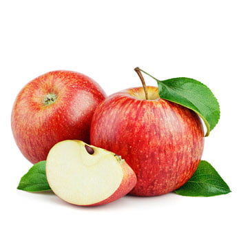 2 jabłka + jedna ćwiartka jabłka